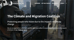 Desktop Screenshot of climatemigration.org.uk
