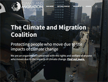 Tablet Screenshot of climatemigration.org.uk